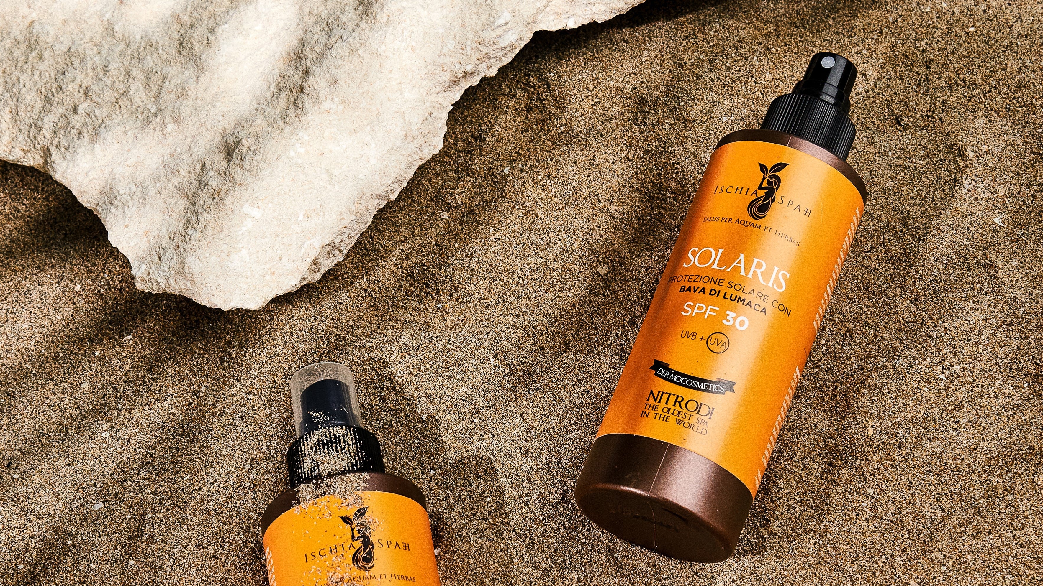 Protezione solare naturale con bava di lumaca - Ischia SPAEH
