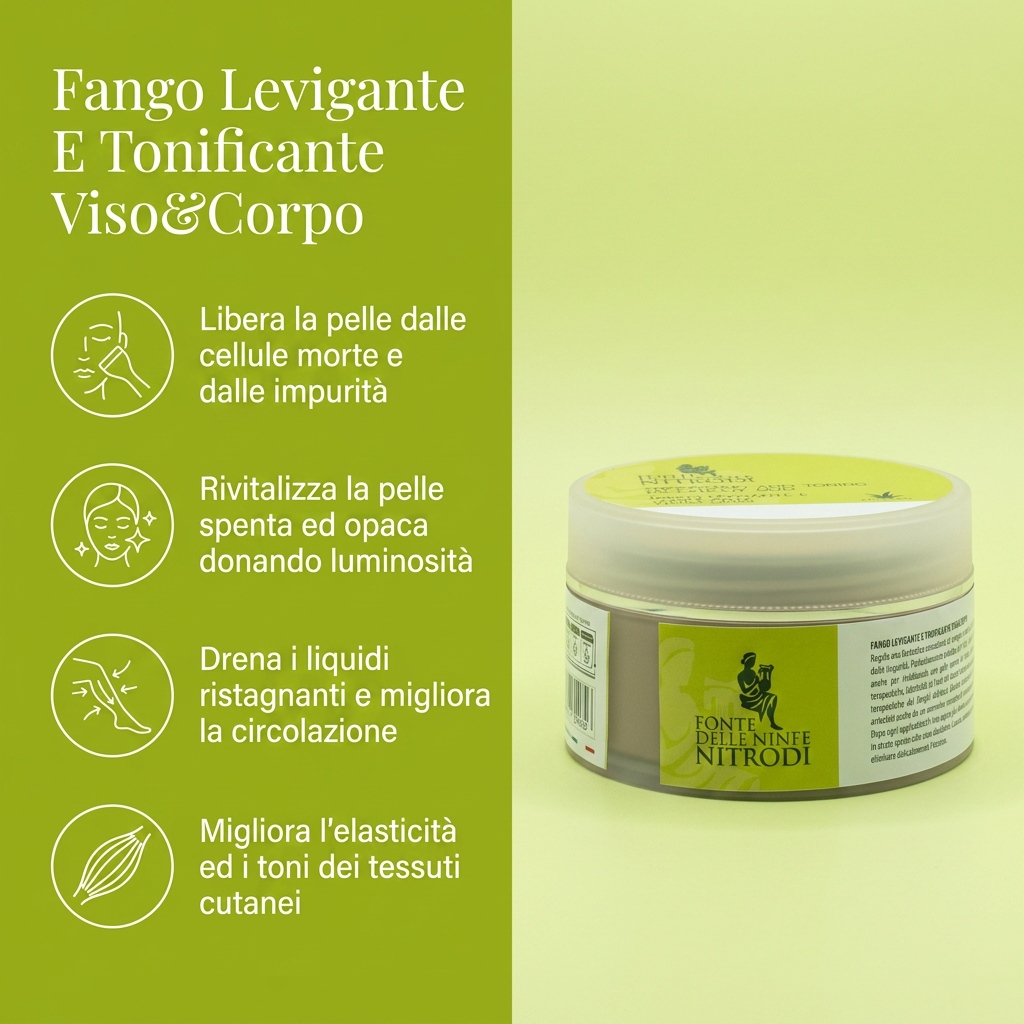Fango Levigante e Tonificante Viso e Corpo – benefici