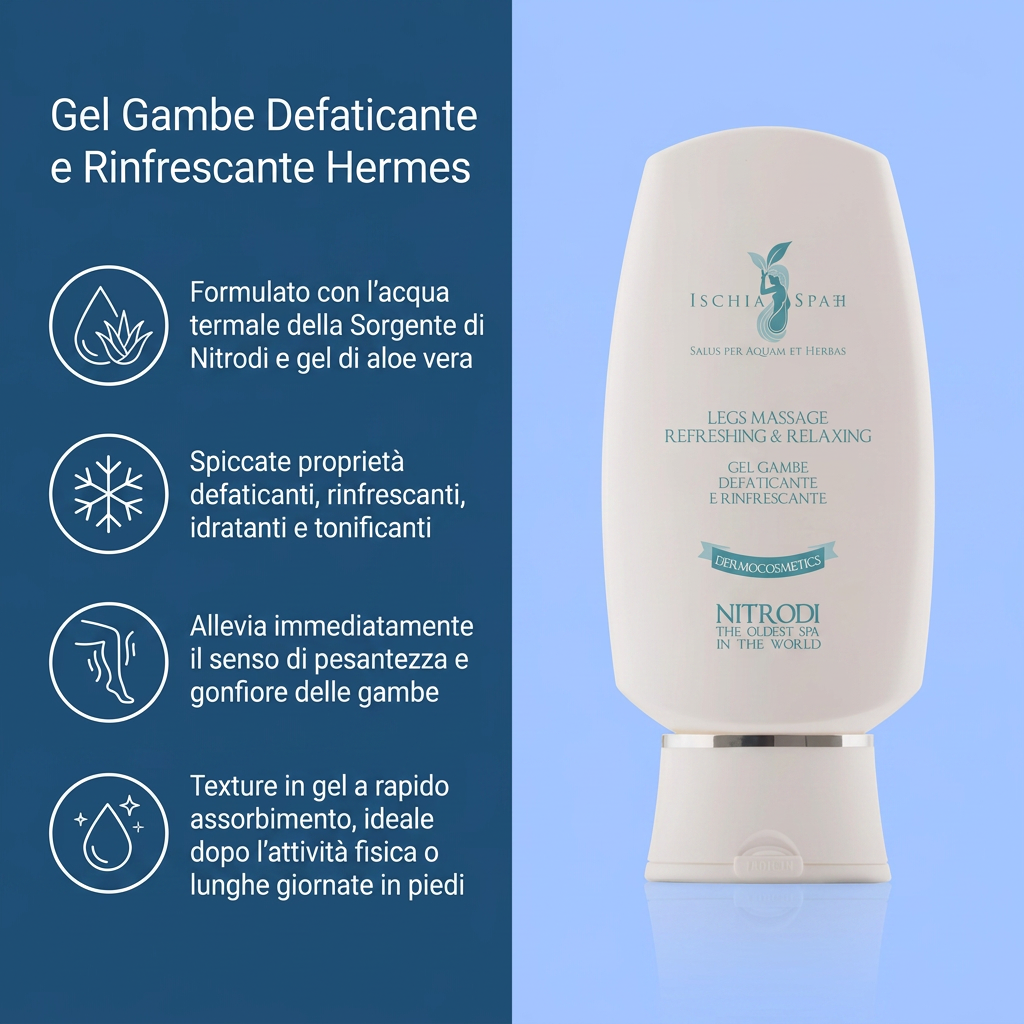 Gel Gambe Defaticante E Rinfrescante – Hermes – benefici