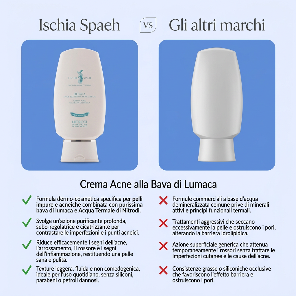 Crema Acne Alla Bava Di Lumaca – Helixia – confronto