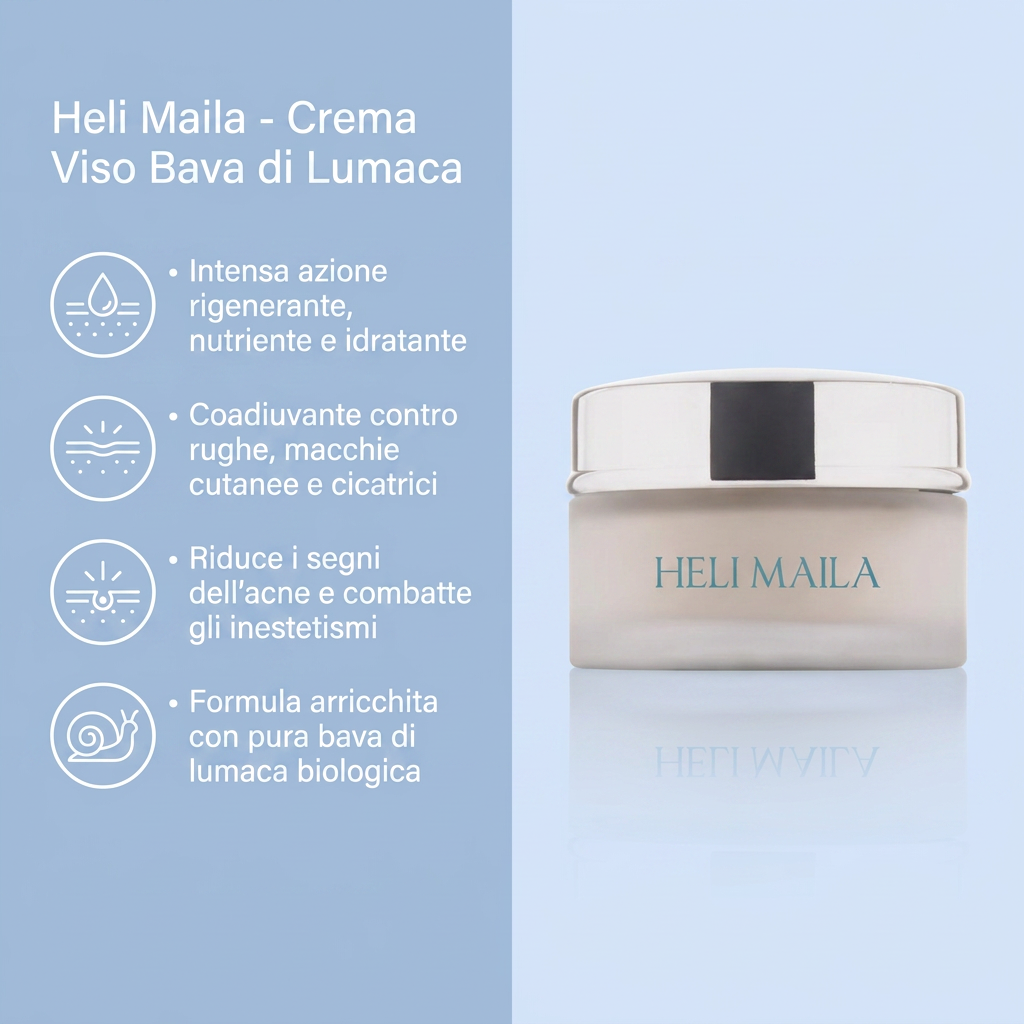 Crema Anti-Age Alla Bava Di Lumaca – Heli Maila – benefici
