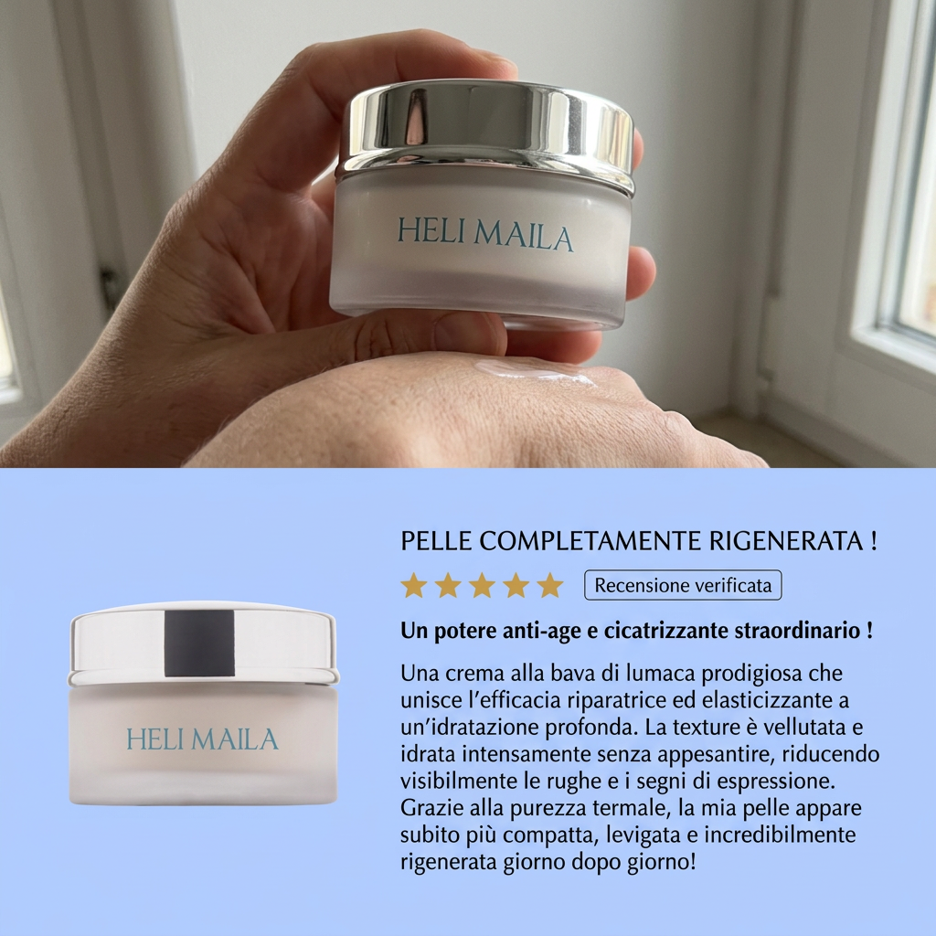 Crema Anti-Age Alla Bava Di Lumaca – Heli Maila – recensione