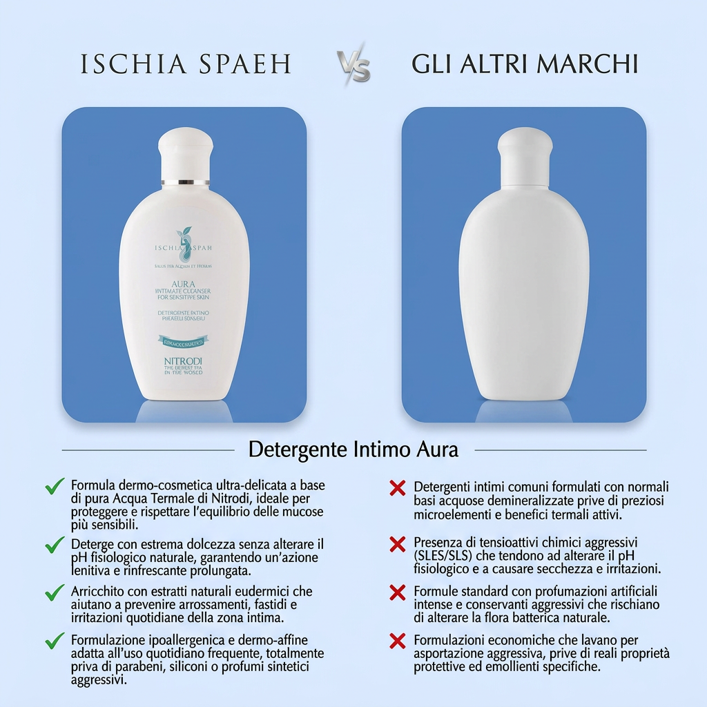 Detergente Intimo Per Pelli Sensibili - Aura – confronto