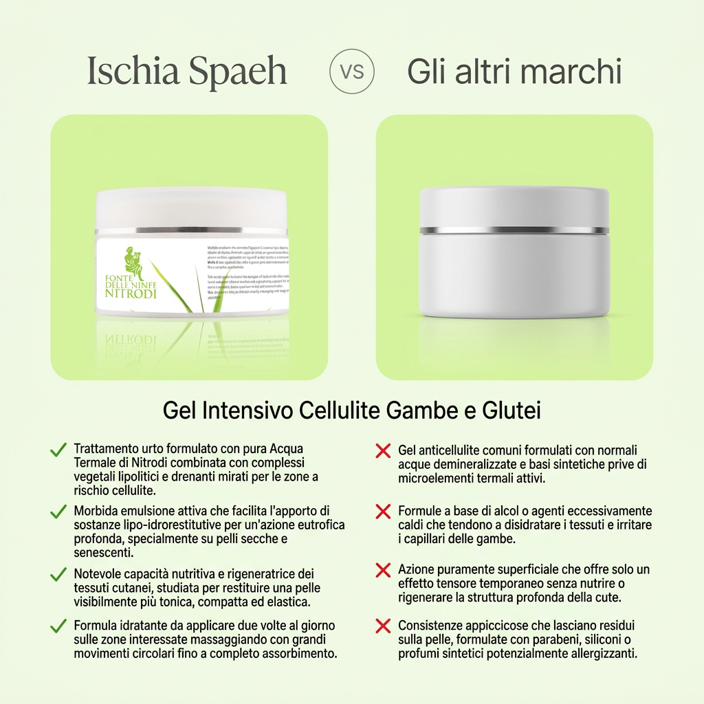 Gel Intensivo Cellulite Gambe e Glutei – confronto