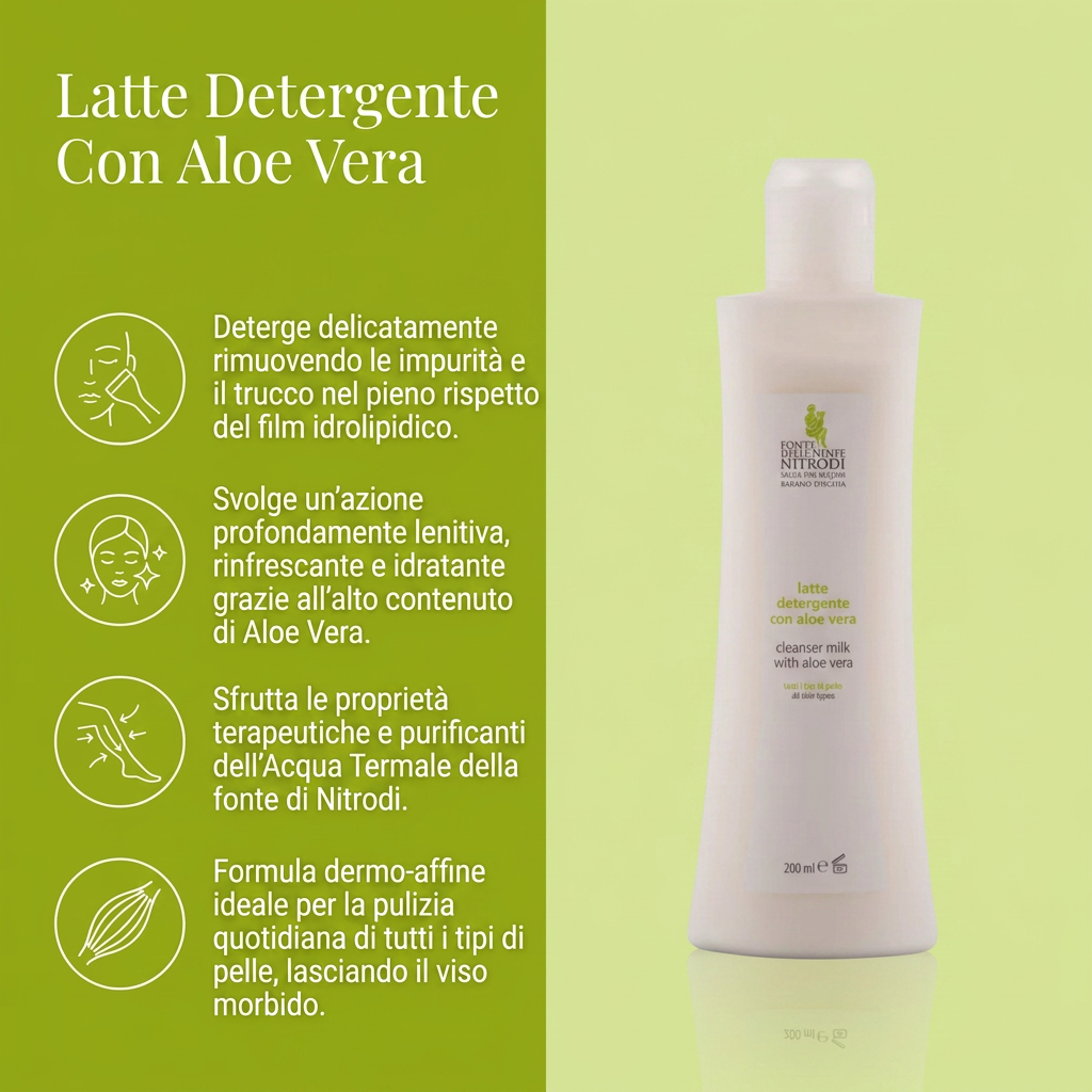 Latte Detergente con Aloe Vera – benefici