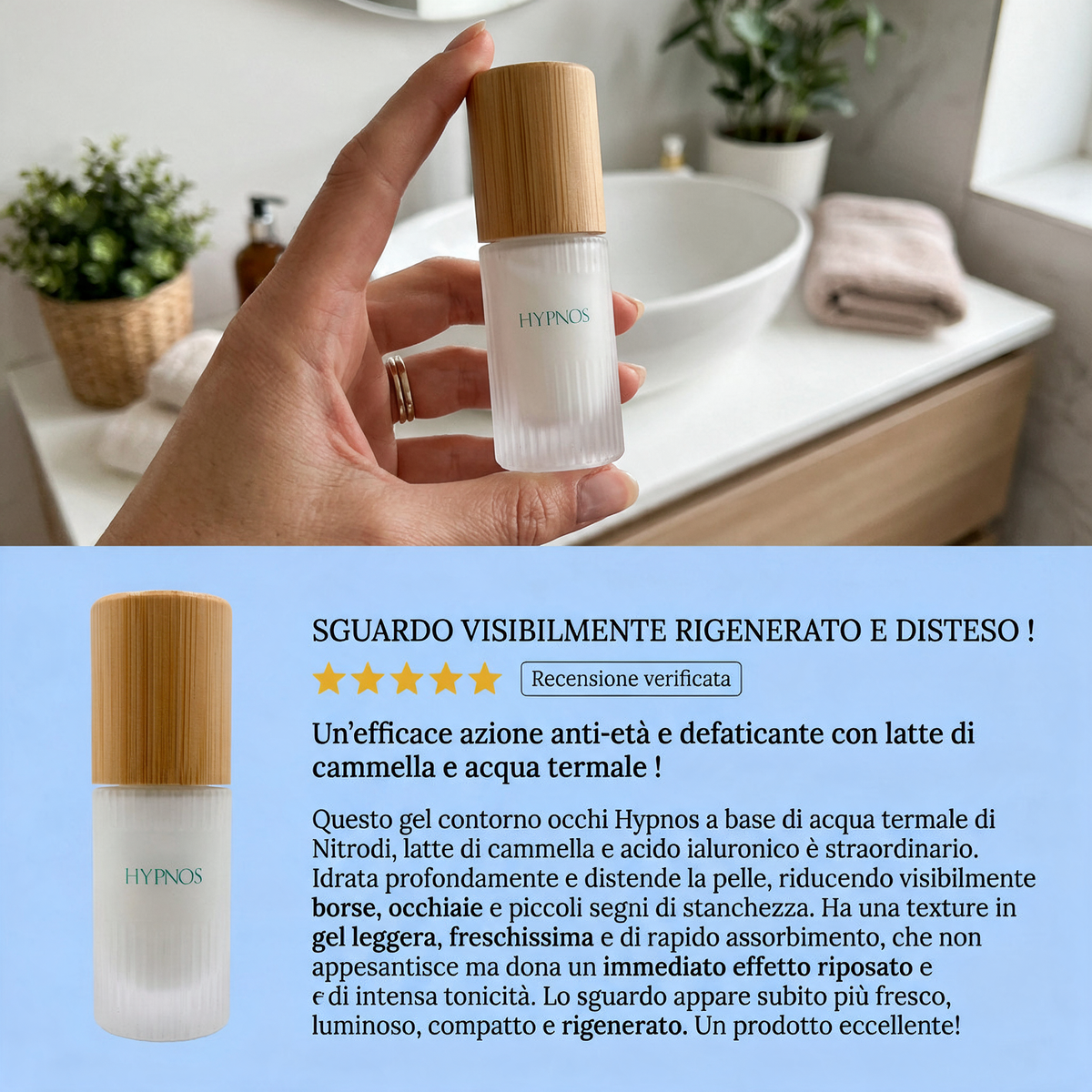 Augenpflegegel mit Kamelmilch – Hypnos