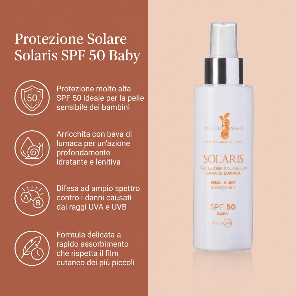 Protezione Solare Baby con Bava di Lumaca - Solaris 50 – benefici