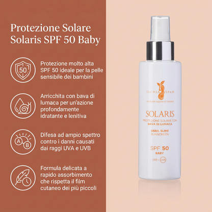 Protezione Solare Baby con Bava di Lumaca - Solaris 50 – benefici
