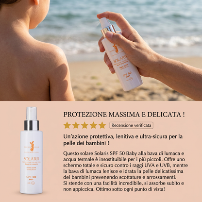 Protezione Solare Baby con Bava di Lumaca - Solaris 50 – recensione