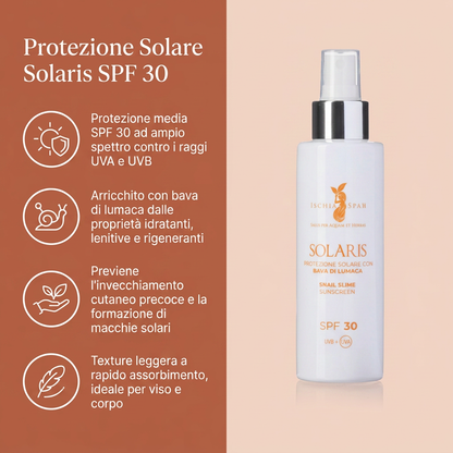 Protezione Solare Con Bava Di Lumaca - Solaris 30 – benefici