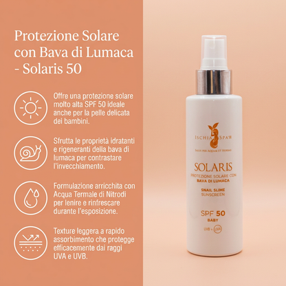 Protezione Solare Con Bava Di Lumaca - Solaris 50 – benefici