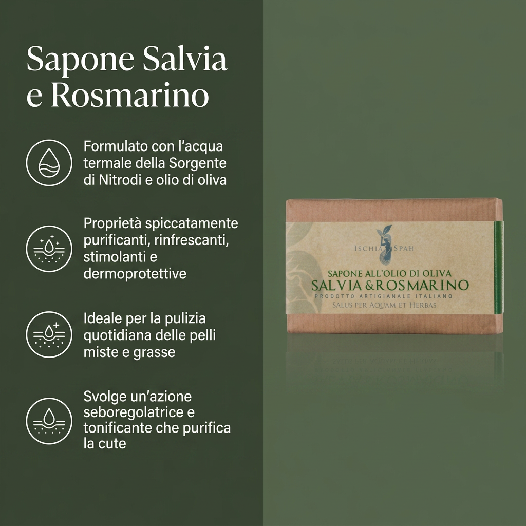 Sapone Olio Di Oliva, Salvia E Rosmarino – benefici
