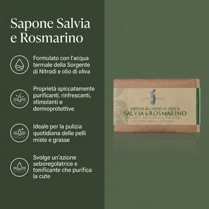 Sapone Olio Di Oliva, Salvia E Rosmarino – benefici