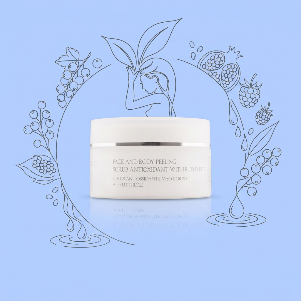 Scrub Antiossidante Viso Corpo Ai Frutti Rossi