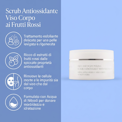 Scrub Antiossidante Viso Corpo Ai Frutti Rossi – benefici